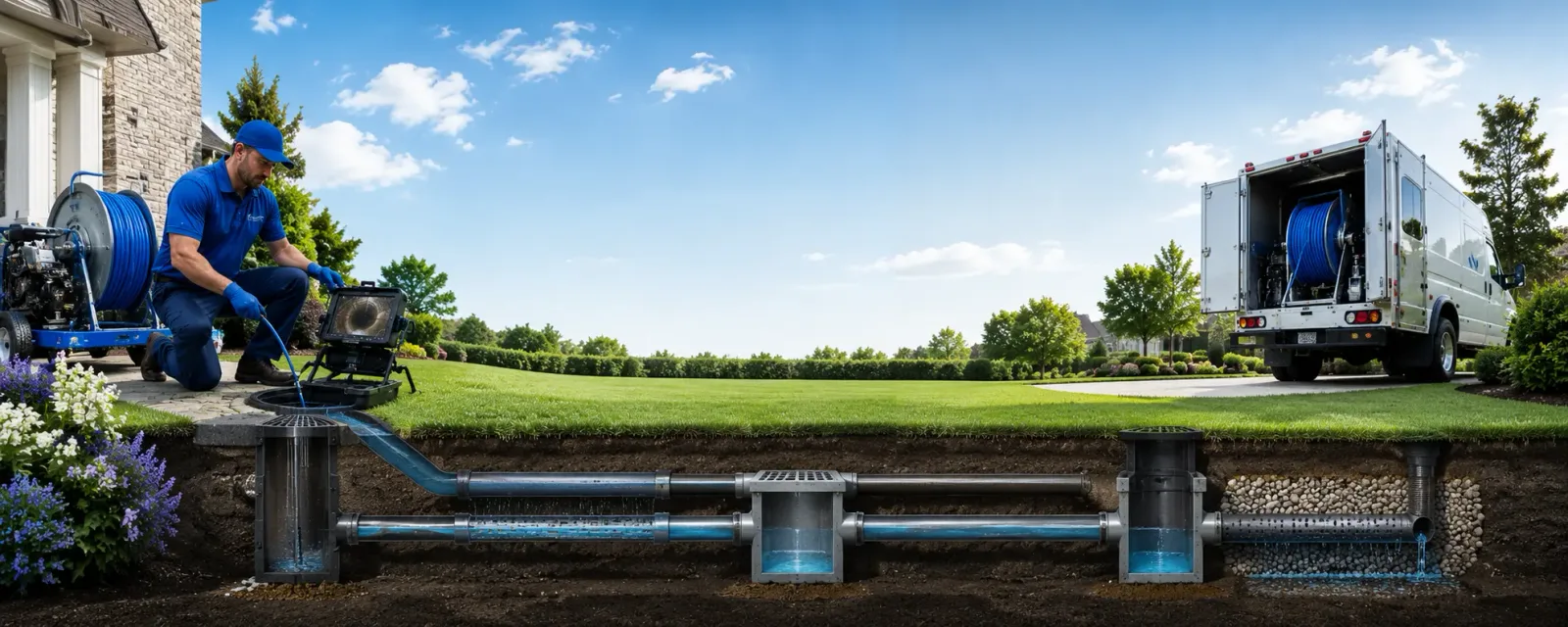Outdoor drain cleaning information for South Butler, NY